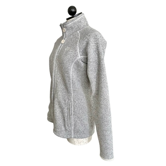 The North Face Crescent Sunset Full Zip Fleece Jacket Button Detail Size Medium - Picture 5 of 15